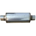 Silencieux NOVAREC inox 304L à souder diamètre intérieur 60.3mm longueur 450mm corps 127mm