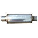 Silencieux NOVAREC inox 304L à souder diamètre intérieur 63.5mm longueur 450mm corps 127mm