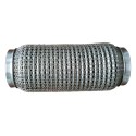 Flexible ondulé grillagé 304L femelle pour tube 53mm longueur 152mm