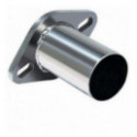 Bride avec tube inox 57mm, 2 passages de vis