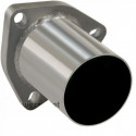 Bride avec tube inox 45mm, 3 passages de vis
