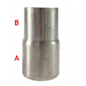 Réducteur femelle inox pour tube à emmancher 60.3, 55mm