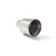 Embout de silencieux rond 102mm pour tube 60.3mm, longueur 180mm