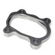 Bride descente acier 4 trous pour turbo GARRETT GT1548, pour adaptateur oval à souder
