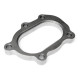 Bride descente acier T25 5 trous pour turbo GARRETT, pour adaptateur oval à souder