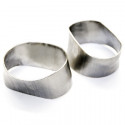 Adaptateur acier oval à souder pour bride de descente de turbo GARRETT, pour tube 3" (76.1mm)