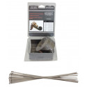 Pack ruban isolant échappement TITANIUM 50mm x 5 mètres avec 10 colliers 300mm